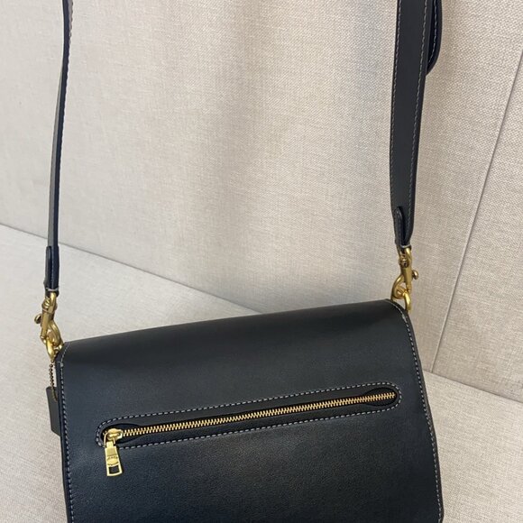 NEW Coach Chain Tabby Shoulder Bag 30 - Black with Gold Hardware - Picture 4 of 9